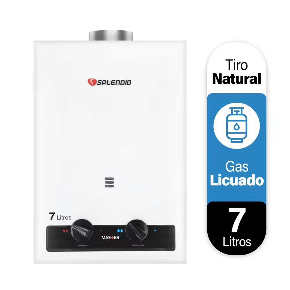 Calefont Tiro Natural Master 7 Litros Gas Licuado